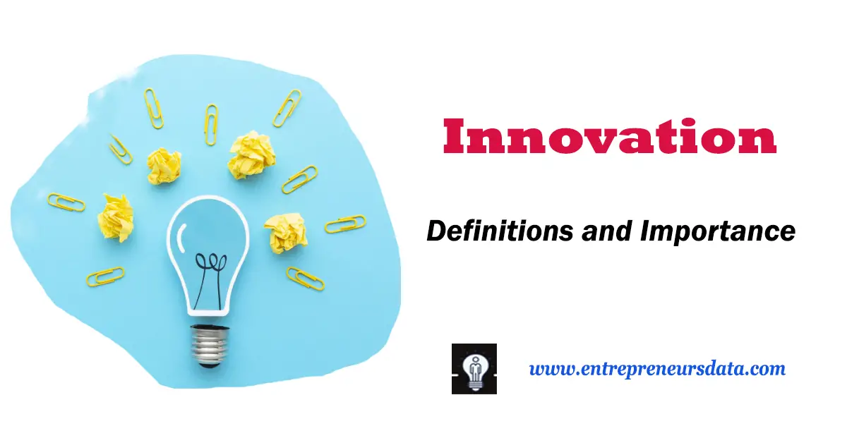 Innovation: definitions and importance