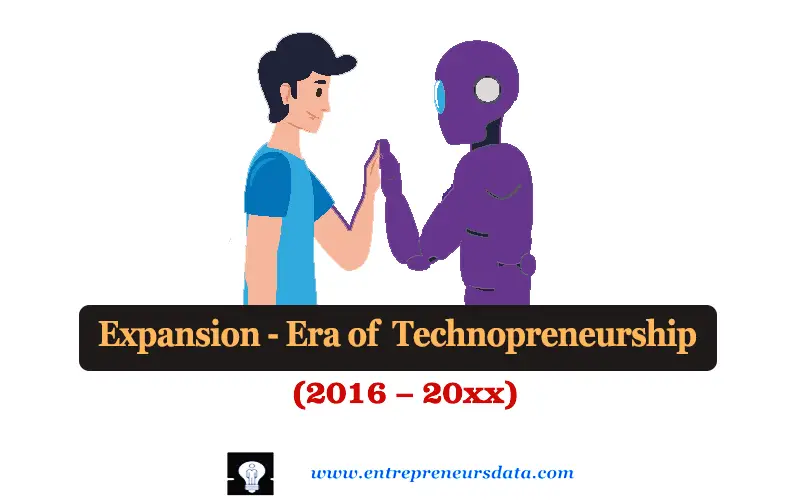 History of Technopreneurship: E- Entrepreneurship to Technopreneurship 4 Expansion-Era of Technopreneurship (2016–20xx)