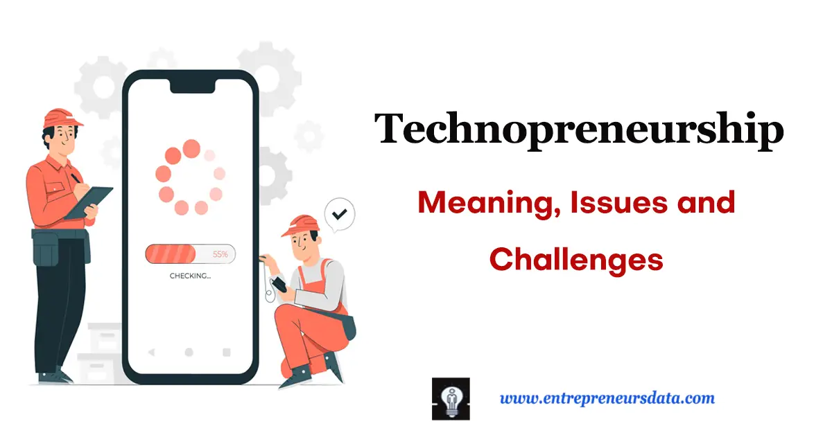 Technopreneurship: Meaning, Issues and Challenges