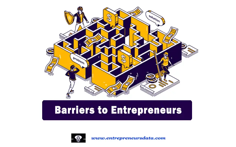 Barriers to Entrepreneurs Barriers to Entrepreneurs