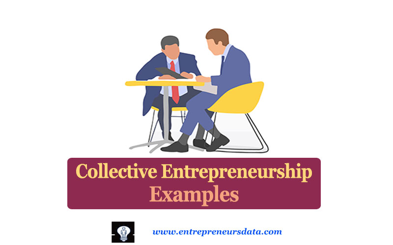 Examples of Collective Entrepreneurship by entrepreneurs data 

