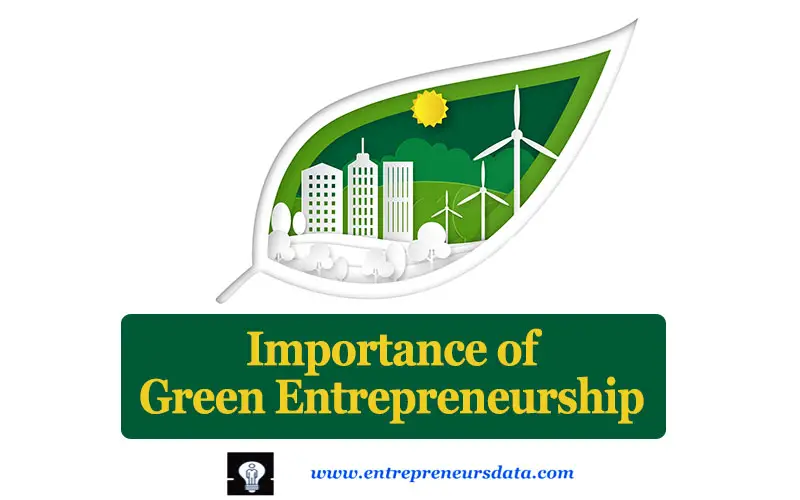 Importance of Green Entrepreneurship by entrepreneurs data