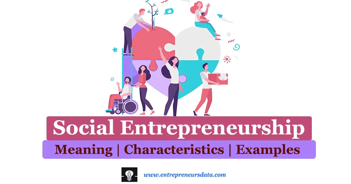 Social Entrepreneurship: Meaning, characteristics & Examples by entrepreneurs data