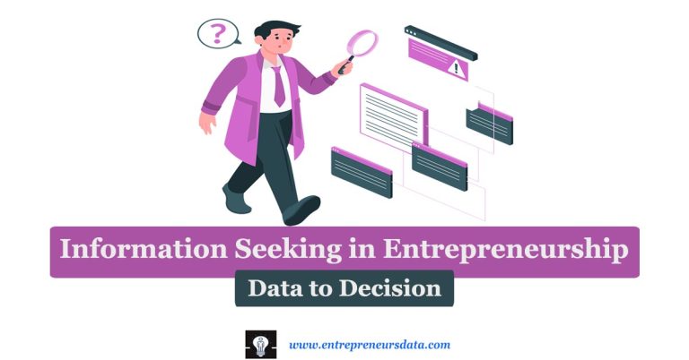 Information Seeking in Entrepreneurship: Data to Decision