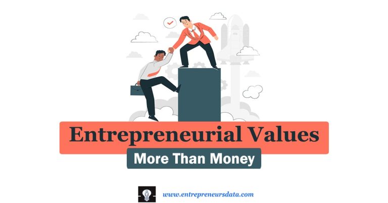 Entrepreneurial Values: More Than Money